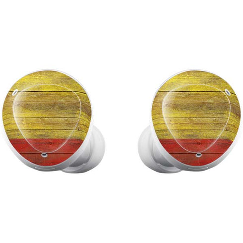 Spain Flag Dark Wood Galaxy Buds Plus Skin