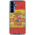 Spain Flag Dark Wood Galaxy S25 Clear Case