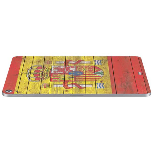 Spain Flag Dark Wood Apple iPad Air Skin