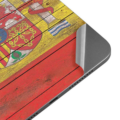 Spain Flag Dark Wood Apple iPad Mini Skin