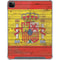 Spain Flag Dark Wood iPad Cases