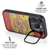 Spain Flag Dark Wood iPhone 14 Pro Kickstand Case