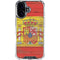 Spain Flag Dark Wood iPhone 16 Clear Case