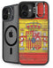 Spain Flag Dark Wood iPhone 16 Kickstand Case
