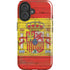 Spain Flag Dark Wood iPhone 16 Magsafe Impact Case