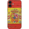 Spain Flag Dark Wood iPhone 16 Plus Skin