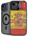 Spain Flag Dark Wood iPhone 16e Kickstand Case