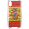 Spain Flag Dark Wood iPhone XS Clear Case