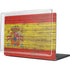 Spain Flag Dark Wood MacBook Cases