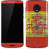 Spain Flag Dark Wood Moto G6 Skin