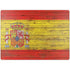 Spain Flag Dark Wood Surface Laptop 7 13.8in Skin