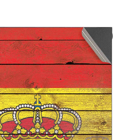 Spain Flag Dark Wood XBox Series X Digital Edition Console Skin