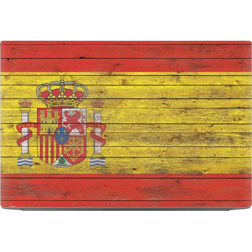 Spain Flag Dark Wood Dell XPS Skin