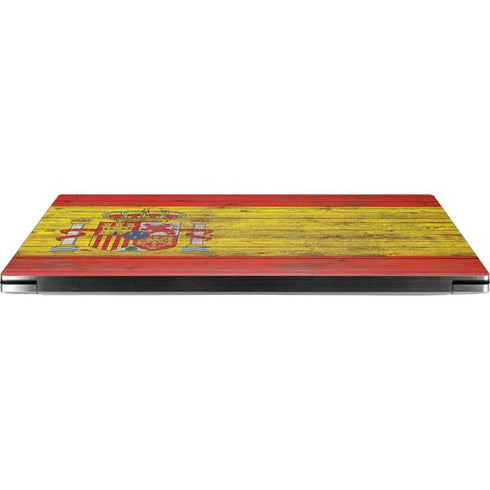 Spain Flag Dark Wood Dell XPS Skin