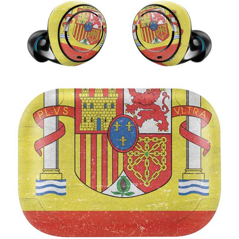 Spain Flag Distressed Amazon Echo Buds Skin