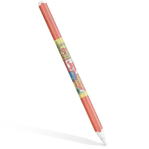Spain Flag Distressed Apple Pencil (2nd Gen 2019) Skin