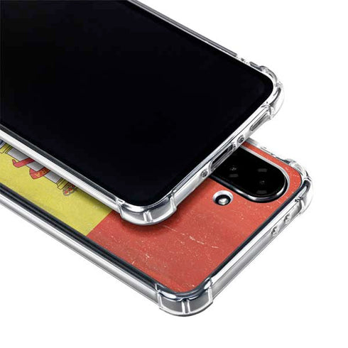 Spain Flag Distressed Galaxy A36 5G Clear Case