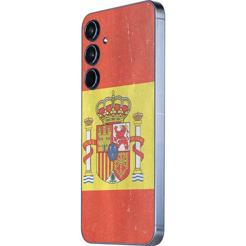 Spain Flag Distressed Galaxy A36 5G Skin