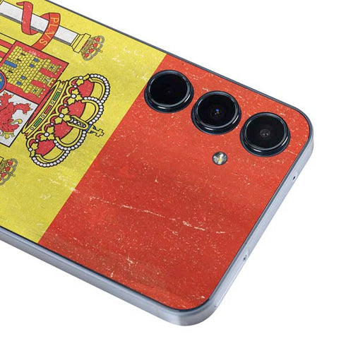 Spain Flag Distressed Galaxy A36 5G Skin