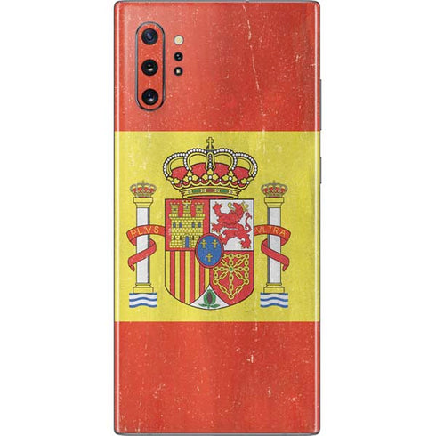 Spain Flag Distressed Galaxy Note 10 Plus Skin
