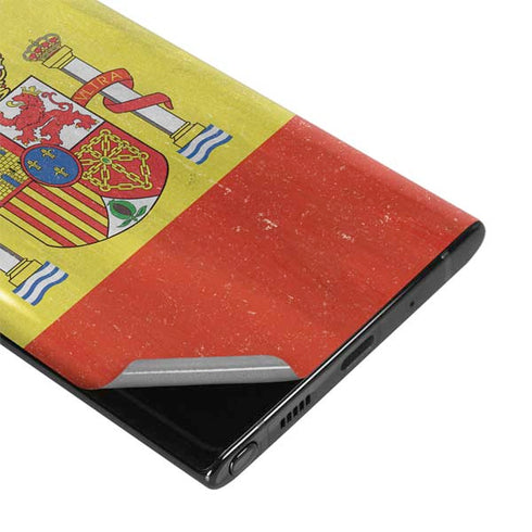 Spain Flag Distressed Galaxy Note 10 Plus Skin