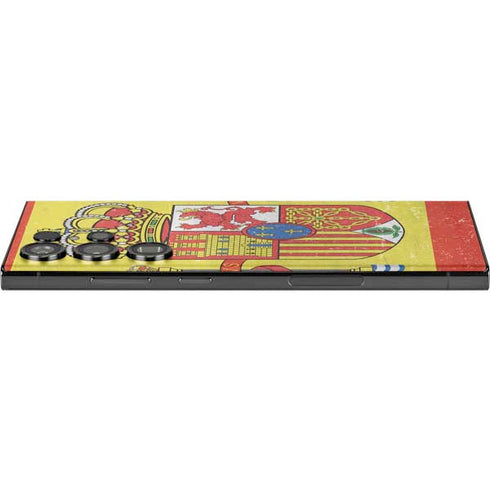 Spain Flag Distressed Galaxy Skins