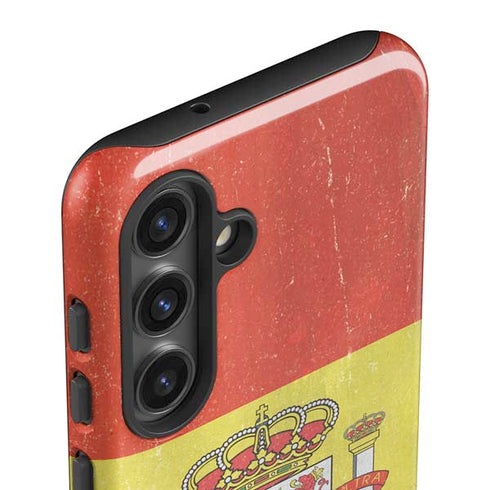 Spain Flag Distressed Galaxy S25 Impact Case