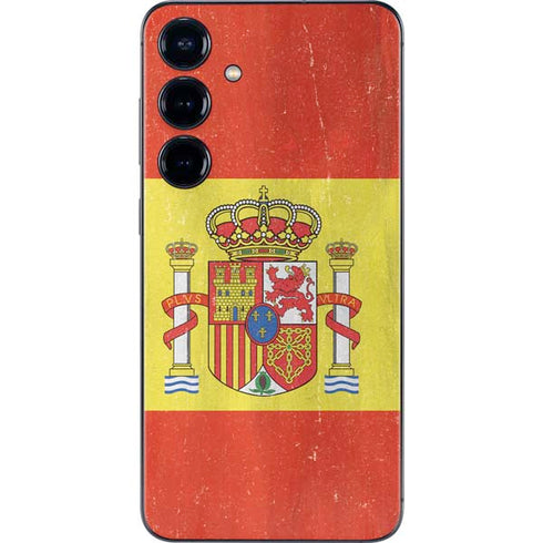 Spain Flag Distressed Galaxy S24 Plus Skin