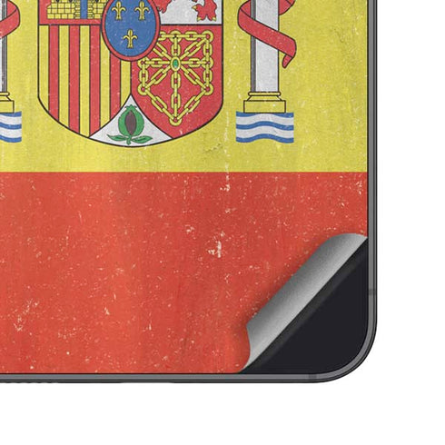 Spain Flag Distressed Galaxy S24 Plus Skin