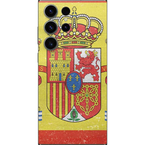 Spain Flag Distressed Galaxy S25 Ultra Skin