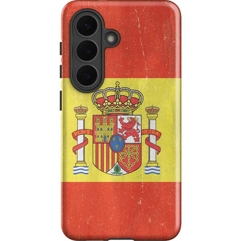 Spain Flag Distressed Galaxy S26 Impact Case