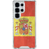 Spain Flag Distressed Galaxy S26 Ultra Clear Case