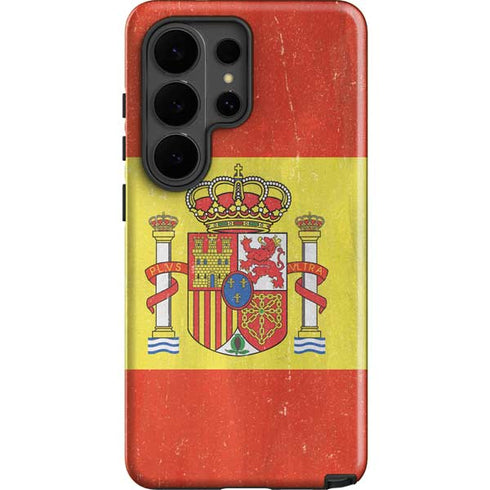 Spain Flag Distressed Galaxy S26 Ultra Impact Case
