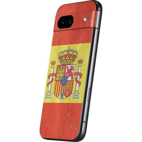 Spain Flag Distressed Google Pixel 8a Skin