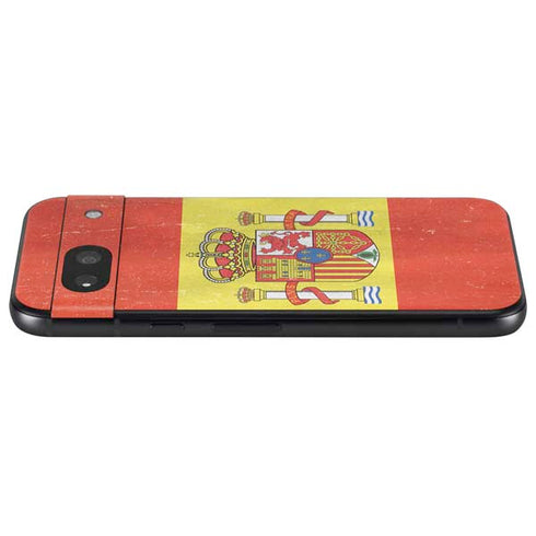 Spain Flag Distressed Google Pixel 8a Skin