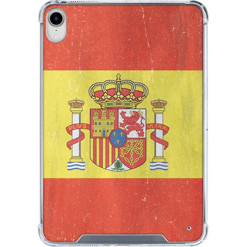 Spain Flag Distressed iPad 11th Gen (2025) Clear Case