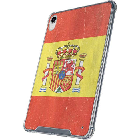 Spain Flag Distressed iPad 11th Gen (2025) Clear Case