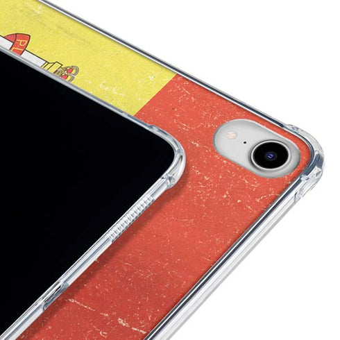 Spain Flag Distressed iPad 11th Gen (2025) Clear Case