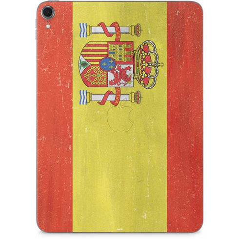Spain Flag Distressed Apple iPad Pro Skin