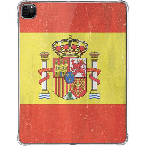 Spain Flag Distressed iPad Pro 11in (2024) Clear Case