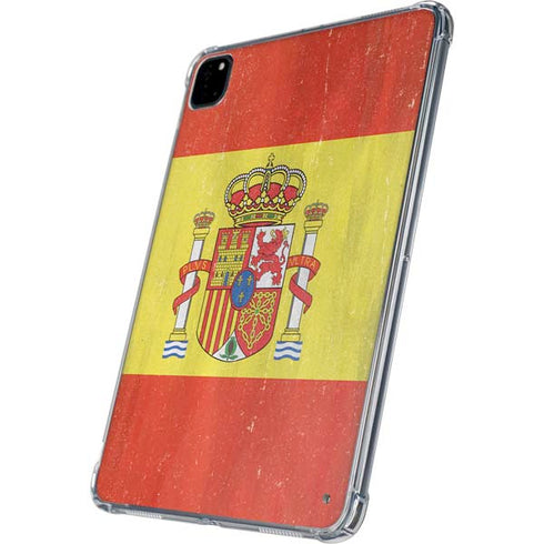 Spain Flag Distressed iPad Pro 11in (2024) Clear Case