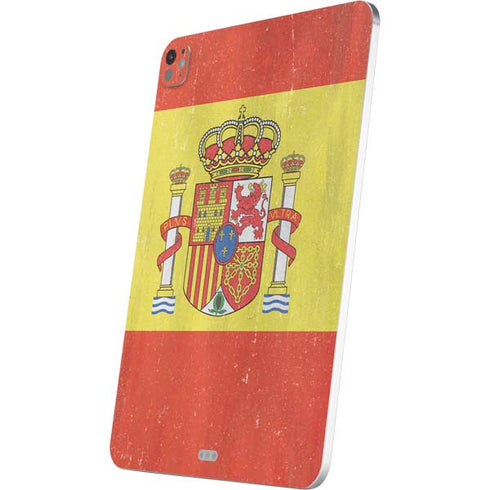 Spain Flag Distressed iPad Pro 13in M4 (2024) Skin
