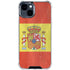 Spain Flag Distressed iPhone 15 Clear Case