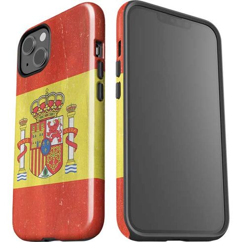 Spain Flag Distressed iPhone 15 Impact Case