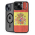 Spain Flag Distressed iPhone 15 Plus Kickstand Case