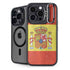 Spain Flag Distressed iPhone 15 Pro Max Kickstand Case