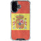 Spain Flag Distressed iPhone 16 Clear Case