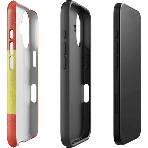 Spain Flag Distressed iPhone 16 Impact Case