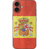 Spain Flag Distressed iPhone 16 Plus Skin