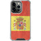 Spain Flag Distressed iPhone 16 Pro Clear Case
